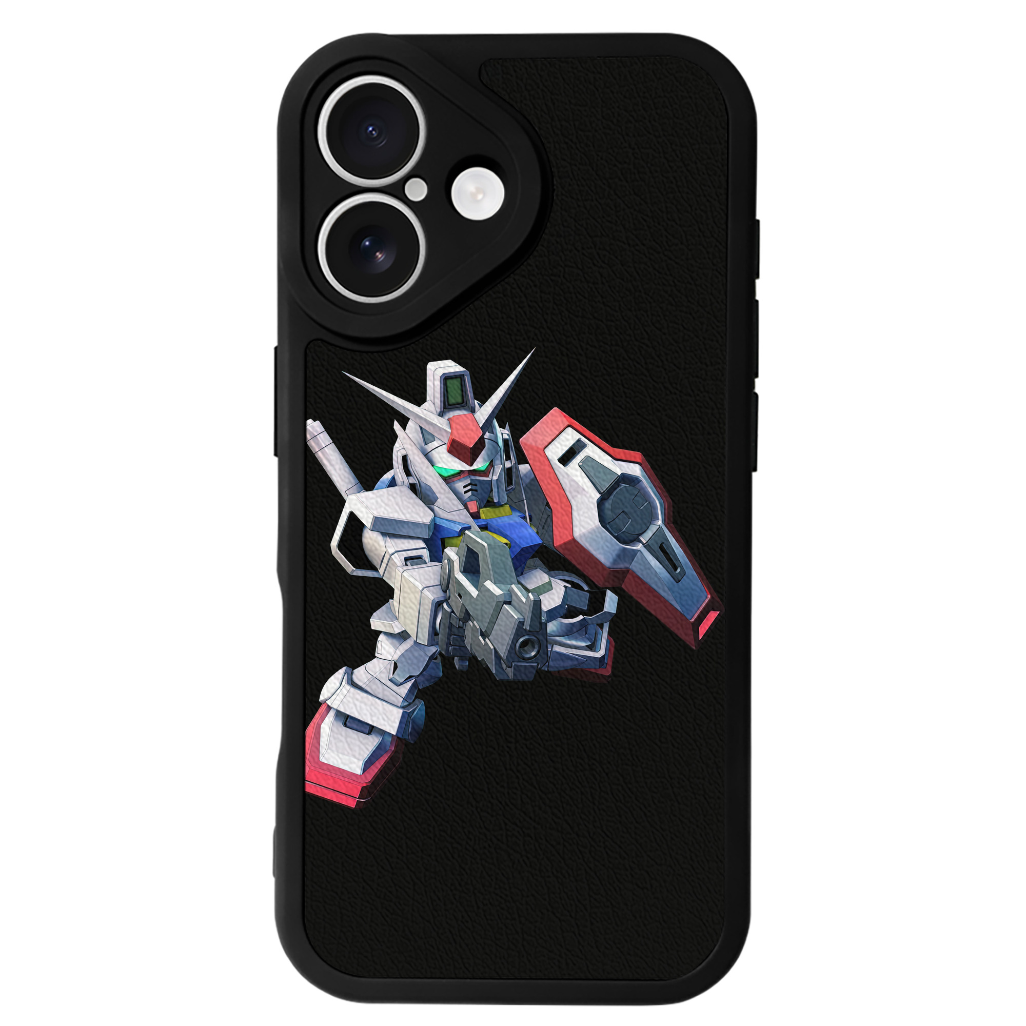 （画像用） 機動戦士ガンダム Mobile Suit Gundam 【iPhone 16シリーズ対応】シリコンスマホケース（レザー調） 材質：シリコン